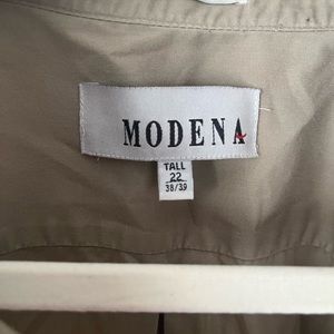 Tan Men’s Big and Tall Modena dress shirt 22 38/39